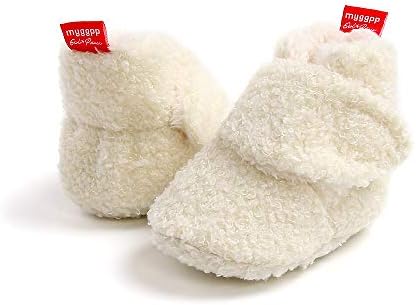 Baby Booties Cozy Fleece Slippers Soft Baby Shoes - Image 4