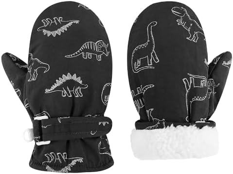 Toddler Mittens Lined Fleece Snow Gloves by Fynnsure