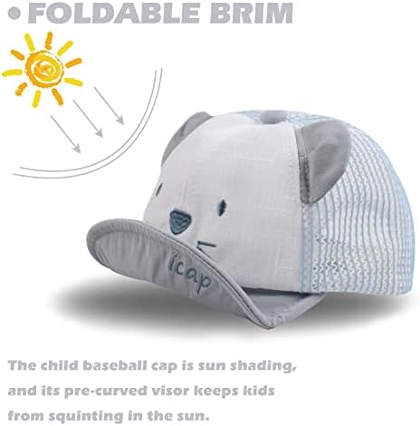 JANGANNSA Baby Duck Cap Infant Kids Sun Hat Bear Cute Cartoon Caps Spring Summer - Image 3