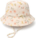 Baby Sun Hat Infant Toddler Summer Cotton Yarn Beach Bucket Hat by DANMY