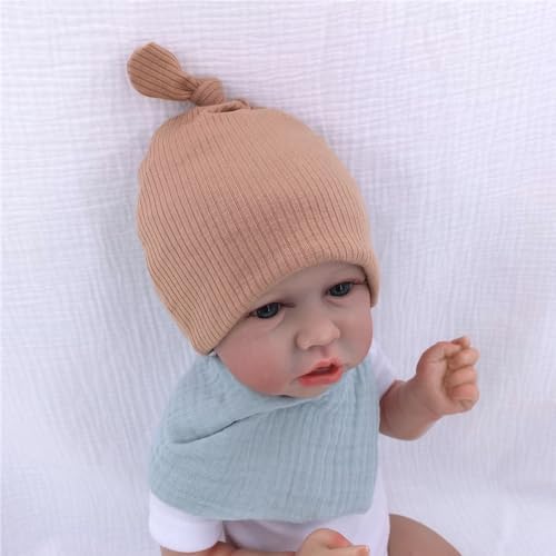 Silky Satin Lined Newborn Hat Hair Care Knot Beanie Hats - Image 4