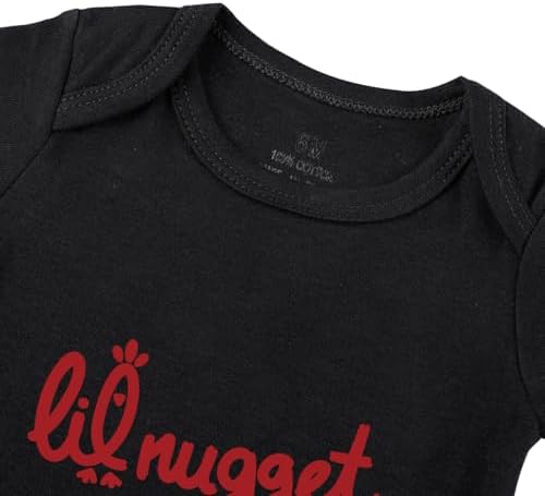 Little Nugget Bodysuit Baby Funny Lil Nugget Baby Bodysuit Chicken Bodysuits - Image 4