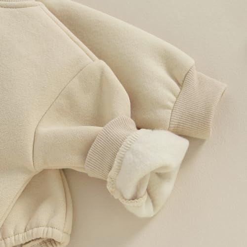 VISGOGO Newborn Infant Baby Boy Oversized Romper Sweater Bodysuits Coming Home - Image 6