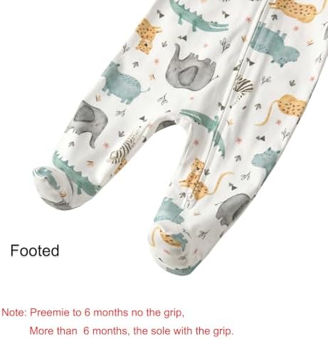 Aablexema Baby Footie Pajamas Cotton - Image 5