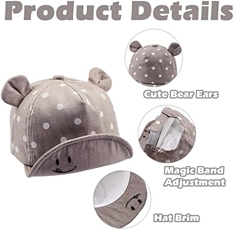 JANGANNSA Baby Duck Cap Infant Kids Sun Hat Bear Cute Cartoon Caps Spring Summer - Image 4