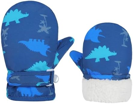 Toddler Gloves Kids Mittens Winter Warm Lined Fleece Gloves Waterproof Snow - Image 5