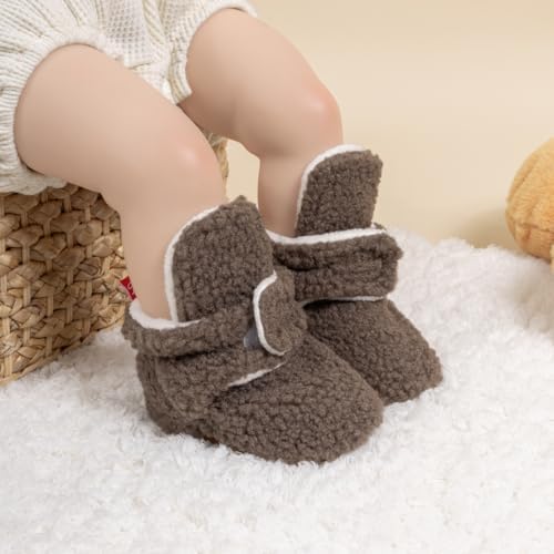 HsdsBebe Unisex Newborn Baby Cotton Booties Non-Slip Sole - Image 2