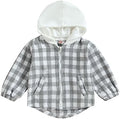 Douhoow Toddler Baby Plaid Jacket Baby Boy GIrl Flannel Hoodies Zip Up Hooded by DouhoowBabyKidsClothes