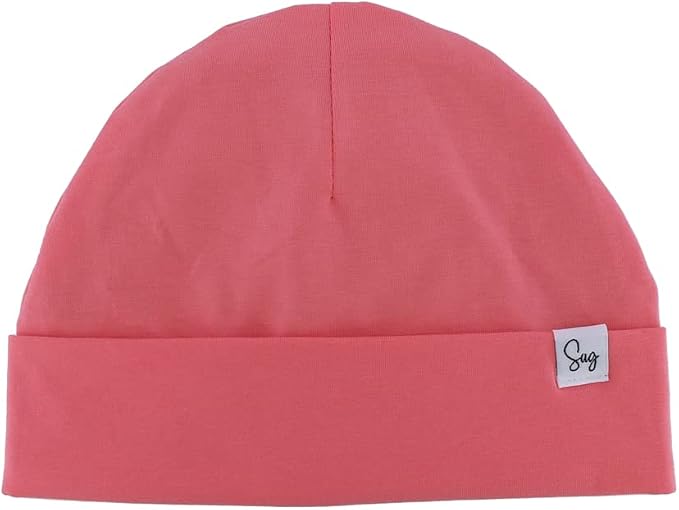 Jersey Beanie Hat for Newborn Baby Boys Girls Silky Satin Lined Hats Bonnet by Sugarmelon