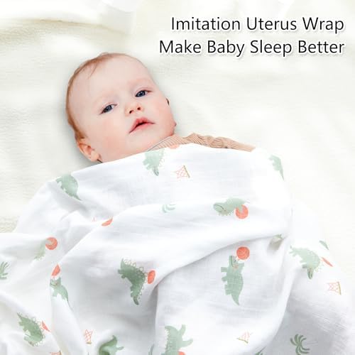 Baby Swaddle Blankets, Bamboo Muslin Receiving Blanket | 1-Pack, Lightweight & - Image 2