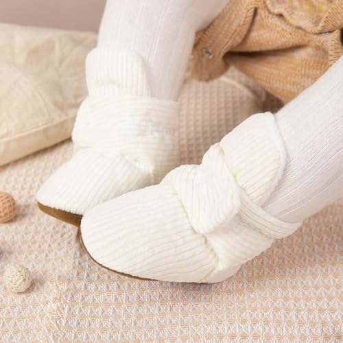 HsdsBebe Unisex Newborn Baby Cotton Booties Non-Slip Sole - Image 2