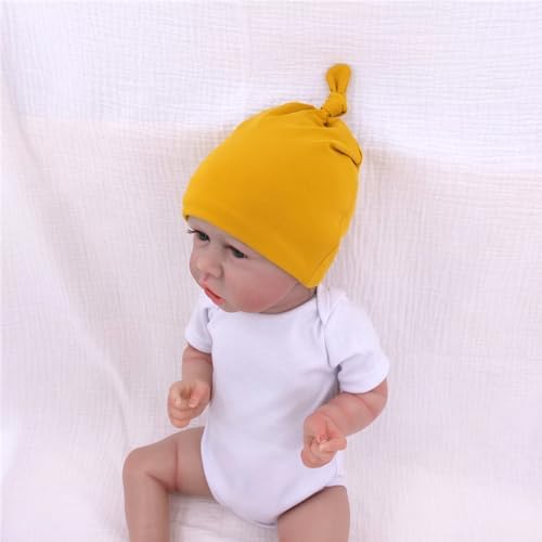 Silky Satin Lined Newborn Hat Hair Care Knot Beanie Hats - Image 4