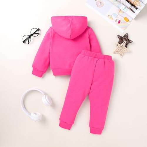 YOUNGER TREE Baby Clothes for Girls Boy Solid Color Hoodie and Sweatpants - Image 3