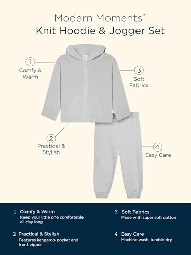 Modern Moments by Gerber Baby & Toddler Hooded Sweater Jacket & Jogger - Image 6