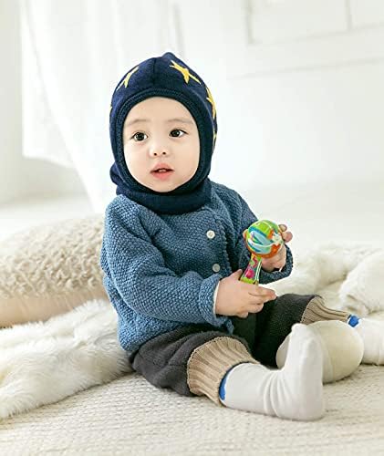 Baby Winter Hat Scarf Set, Unisex Infant Toddler Kids Hat Scarf - Image 3