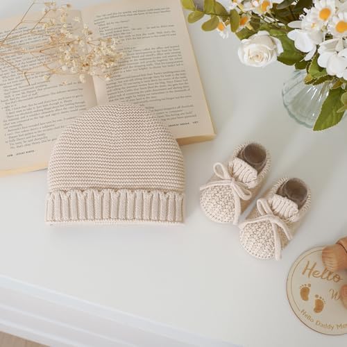 Baby Booties with Hat Set - Image 4