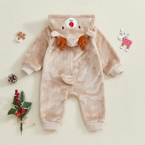 Fall Baby Clothes Newborn Boy Girl Hoodie Romper Long Sleeve Jumpsuit Winter - Image 7