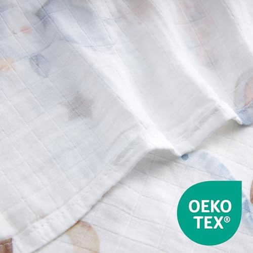 Baby Swaddle Blankets, Bamboo Muslin Receiving Blanket | 1-Pack, Lightweight & - Image 4