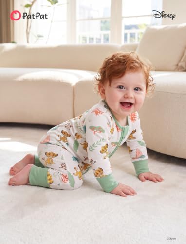Disney Baby Organic Cotton Zip Footie Clothes Romper Outfit - Image 3