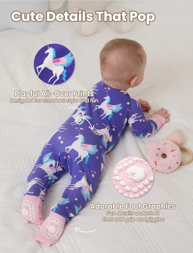 PATPAT Organic Cotton Baby Footie Pajamas - Image 6
