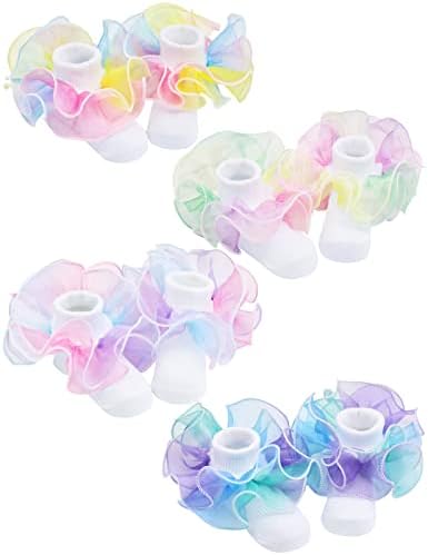 PrinceSasa Little Baby Girl Princess Lace Ruffles Socks Set - Image 3