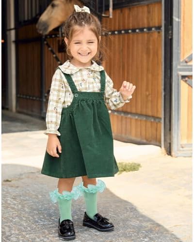 Girls Ruffle Socks Double Lace Turn Cuff Frilly Church Dress Socks - Image 2