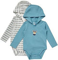 Hanes Baby Pure Comfort Long Sleeve Hoodie Bodysuits, Infant Bodysuits by Hanes
