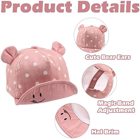 JANGANNSA Baby Duck Cap Infant Kids Sun Hat Bear Cute Cartoon Caps Spring Summer - Image 4