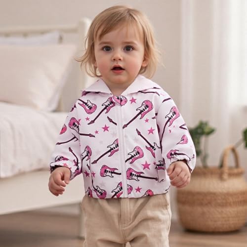 Toddler Girl Windbreaker Jacket Strawberry Baby Girls Hooded Fall Jackets Long - Image 3