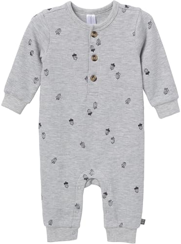 Modern Moments by Gerber Baby Henley Waffle Knit Romper by ModernMomentsbyGerber
