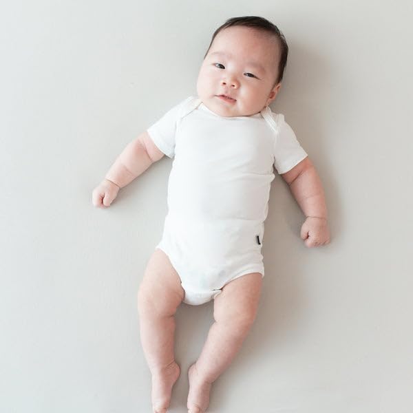 KYTE BABY Short Sleeve Baby Bodysuit, Buttery Soft Rayon Made From Bamboo - Image 2