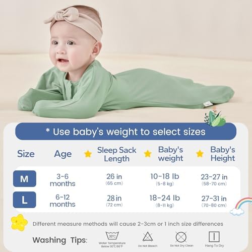 ZIGJOY Swaddle Sleep Sack 6-12 Months, 1.0 Tog Cotton Baby Swaddle Blanket - Image 5