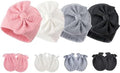 Newborn Baby Hats and Mittens Set Infant Bow Beanie Cap Toddler Gloves Newborn by AQOKKA