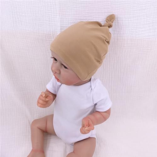 Silky Satin Lined Newborn Hat Hair Care Knot Beanie Hats - Image 6