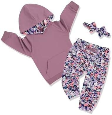 oklady Baby Girl Clothes, Hoodie Tops Floral Pant by Oklady