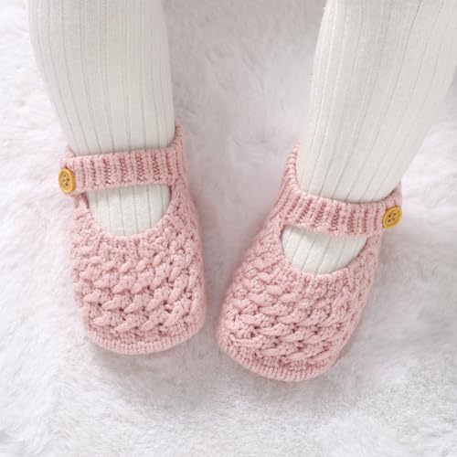 Baby Booties Hand Knit Boots Slippers Soft Warm First Walkers Socks Shoes - Image 2