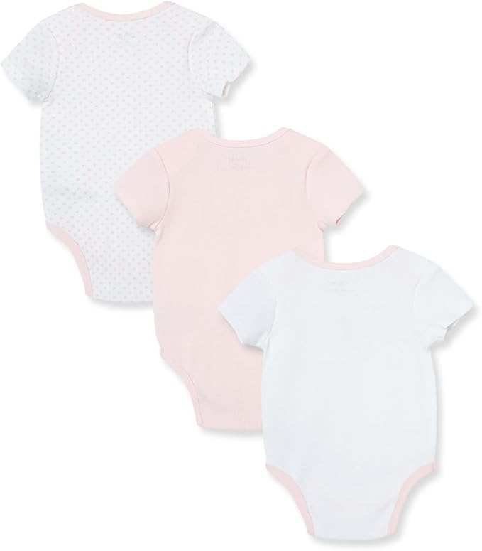 Little Me Clothes for Baby Girls' 3-Pack 100% Cotton Bodysuits - Image 2