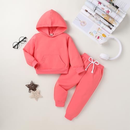 Happy Town Baby Fall Outfits for Girl Boy Long Sleeve Hoodie Top and Long - Image 2