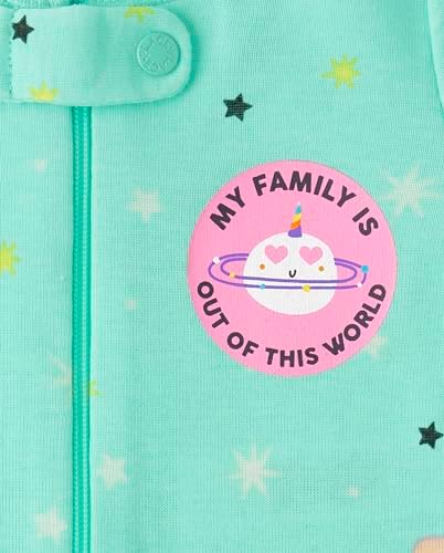 The Children's Place Baby Girls' And Toddler Long Sleeve 100% Cotton Zip-front - Image 2