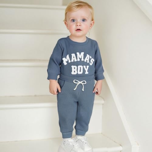 Giraropa Newborn Baby Boy Clothes Rib Knit Romper Jumpsuit Solid Sweater - Image 2