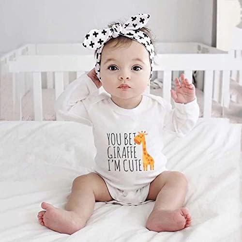 listery Funny Baby Clothes Boy Cute Giraffe Baby Funny Newborn - Image 2