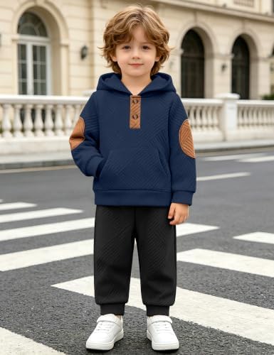 Oranchids Toddler Baby Boy Clothes Long Sleeve Hoodie Sweatshirt Tops and Pants - Image 2