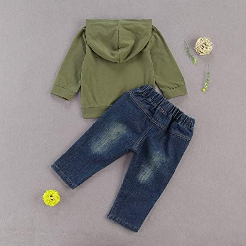 fhutpw Toddler Baby Boy Outfits Hoodie Sweatshirts & Jeans Clothes Set Fall - Image 3