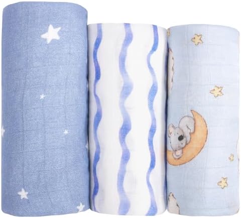 hahaland Muslin Swaddle Blankets Receiving Blanket by hahaland