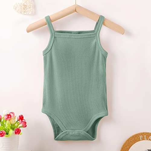 OPAWO Baby Tank Top Onesies Baby Girl Bodysuit Unisex Sleeveless Onesies - Image 2