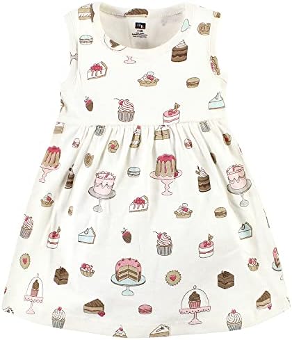 Hudson Baby Infant and Toddler Girls Cotton Dress and Cardigan Set - Image 4