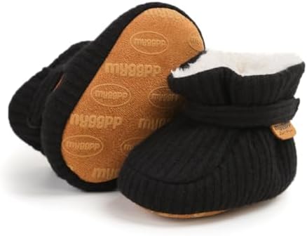 HsdsBebe Unisex Newborn Baby Cotton Booties Non-Slip Sole - Image 4