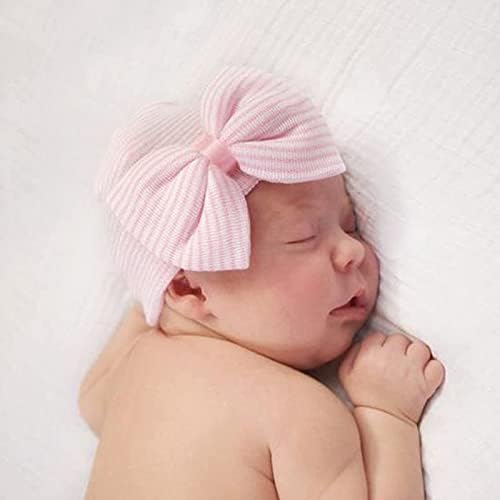 DRESHOW BQUBO 4 Pack Newborn Hospital Hat Infant Baby Hat Cap - Image 5