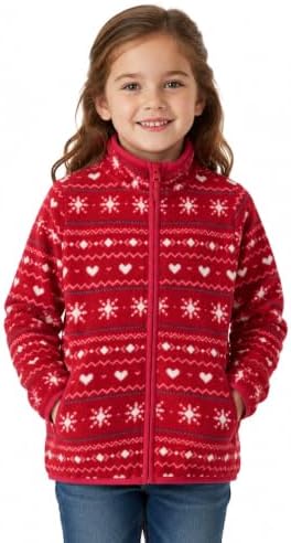 Toddler Boys Girls Fleece Jacket Lightweight Fall Spring 2-12 Years by EIGIOO
