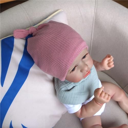 Silky Satin Lined Newborn Hat Hair Care Knot Beanie Hats - Image 7
